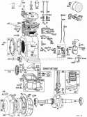 Cyl Piston Muffler Crnkcse Diagram and Parts List for 193401-0010-99  Briggs and Stratton Engine